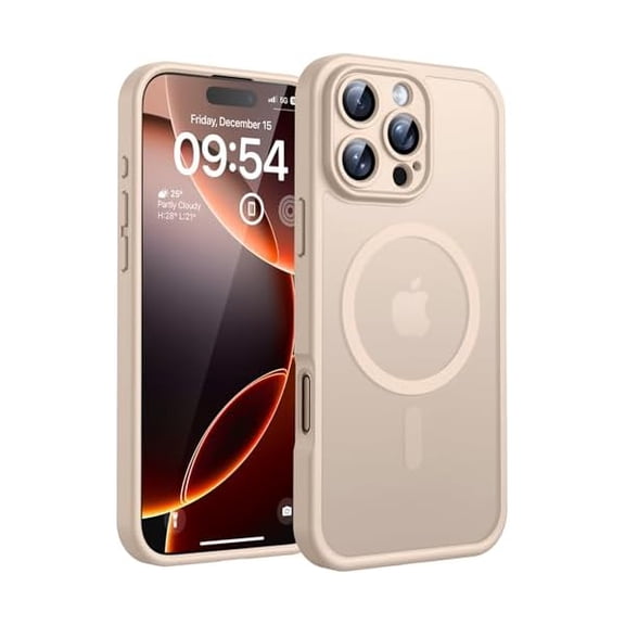 Eryueer for Phone 16 Pro Case, Compatible with Magsafe Charger, Full Camera Protection, Drop Protection, Translucent Matte Phone Case for iPhone 16 Pro 6.3 inch