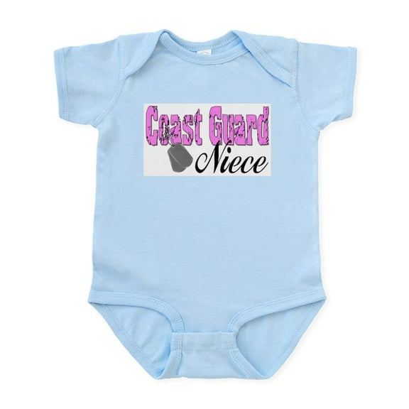 CafePress - Coast Guard Niece Infant Bodysuit - Baby Light Bodysuit, Size Newborn - 24 Months