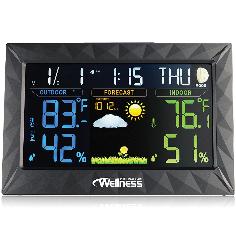 (Set) WeatherStation 9 In 1 Device Time Date Weather w/ AA & AAA