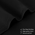 thumbnail image 3 of Unique Bargains Blackout Window Curtains Kitchen Panels Set of 2 Black 52" x 36", 3 of 8