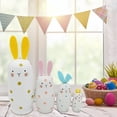thumbnail image 5 of RyanK Easter Decorations Russian Nesting Dolls Easter Five Layer Robbit Set Crafts Children's Day Easter Gift Gift Toys, 5 of 6