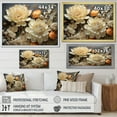 thumbnail image 4 of Designart "Intricate Ivory Florals" Flowers Floater Framed Canvas Prints, 4 of 5