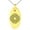 Gold, variant on Stainless Steel Celtic Eternity Knot Engraved Small Oval Charm Pendant Necklace