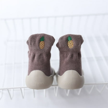 

〖CFXNMZGR〗Toddler Shoes Toddler Soft Elastic Casual First Shoes Socks Solid Indoor Walkers Infant Baby Baby Shoes