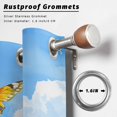 thumbnail image 6 of Summer Sunflower Flowers Outdoor Curtains for Patio, Butterfly Plant Oil Painting Waterproof Outside Curtains Privacy Blackout Curtain for Porch Pergola Cabana, 1 Panel 54W x 108L Inch, 6 of 9