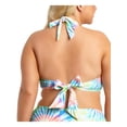 thumbnail image 2 of California Waves Womens Strappy Flounce Swim Top Separates White 20/22, 2 of 2