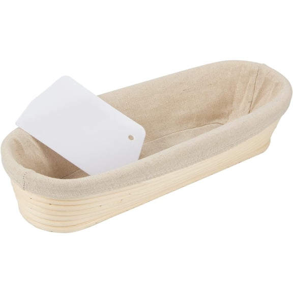 14in Banneton Bread Proofing Basket Round Brotform Dough Rising with Liner
