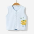 thumbnail image 2 of Gpaecead Kid's Spring And Fall Baby Girls Boys Baby Spring Cotton Vest Jacket Sleeveless V-Neck Undershirt Blue, 2 of 3