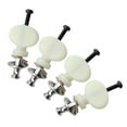 thumbnail image 1 of 4 Pcs Pinces de Réglage Ukulélé Tête de Machine pour Guitare Classique Ukulélé Blanc, 1 of 5