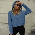 thumbnail image 4 of BLCHUNen Sweatshirts for Women Half Zip up Pullover Long Sleeve Half Cardigan Home Workout Gym Active Elastic Sports Casual Tops, 4 of 6