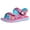 7605 Hot Pink, variant on GP Kids Classic SNAP LOCK Sandal: 9203B Purple Glitter, EU26 (Size: Toddler 8.5 - 9)