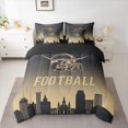 thumbnail image 2 of jejeloiu Ball Sport Game 7pcs Bedding Comforter Set,American Rugby Football Queen Bedding Sets For Teens Reversible, 2 of 8