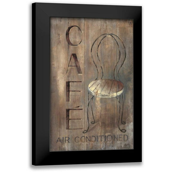 Fisk, Arnie 10x14 Black Modern Framed Museum Art Print Titled - Bistro Chair