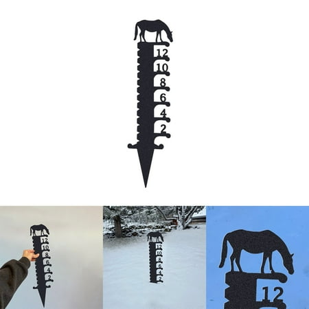 

15.7 Inch Christmas Metal Snow Christmas Horse Eating Snow Christmas Animal Snowmobile Snow Metal Snow Yard Decoration Snow