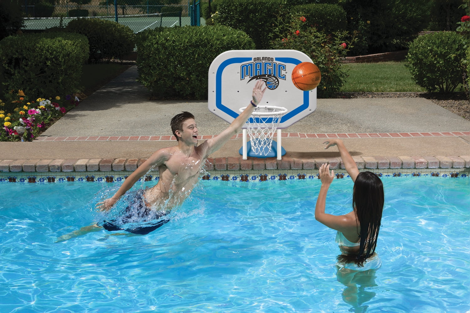 Poolmaster Orlando Magic NBA Pro Rebounder-Style Poolside Basketball Game