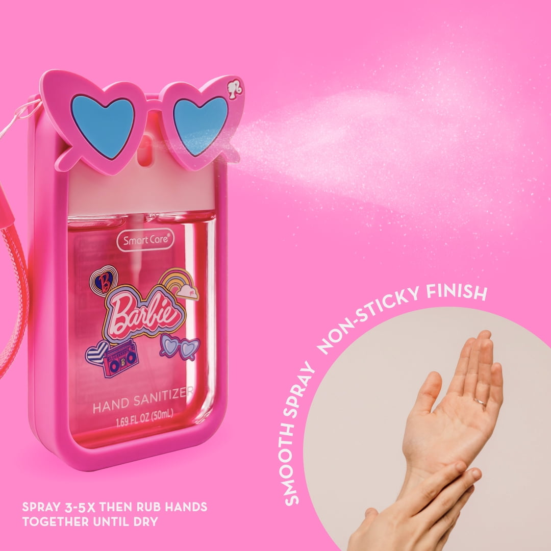 Smart Care Barbie Hand Sanitizer Spray with Sunglasses Case, 1.69 fl oz