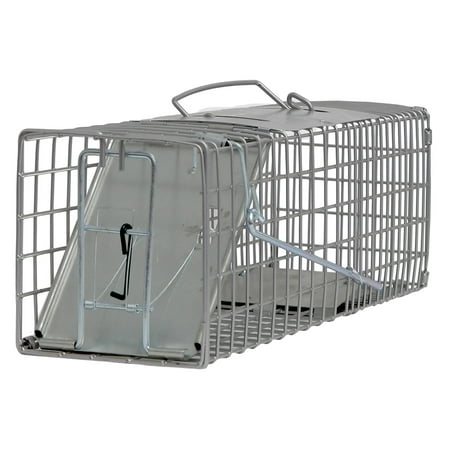 Small One Door (18x5x5) Catch Release Heavy Duty Cage Live Animal Trap for Squirrels, Chipmunks, Rabbits, Skunks, Weasels, and Other Small Animals,