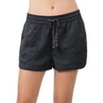 thumbnail image 1 of MixMatchy Women's Casual Elastic Band With Drawstring Waist Tencel Beach Shorts, 1 of 7