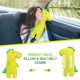 thumbnail image 4 of Almohada de coche para niños – Funda de cinturón de seguridad de dinosaurio, almohada de cinturón de seguridad de coche para niños, hombreras de vehículo, cojín de cinturón de seguridad para niños, a, 4 of 5