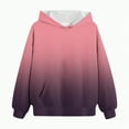 thumbnail image 4 of Godom Girls Gradient Hoodies Front Pockets Fashion Casual Pullover Long Sleeve Kids Sweatshirt, 4 of 5
