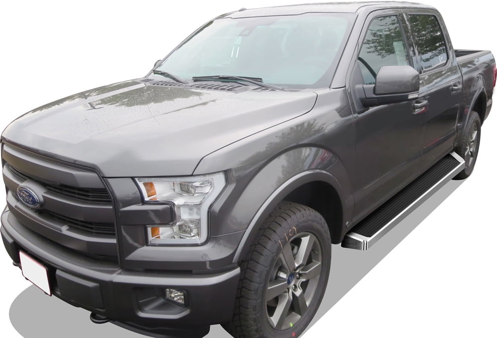 APS Running Boards Style Compatible with Ford F150 2015-2026 SuperCrew Cab & F150 Lightning 2022-2026 & F-250 F-350 Super Duty 2017-2026 Crew Cab (Nerf Bars Side Steps Side Bars)