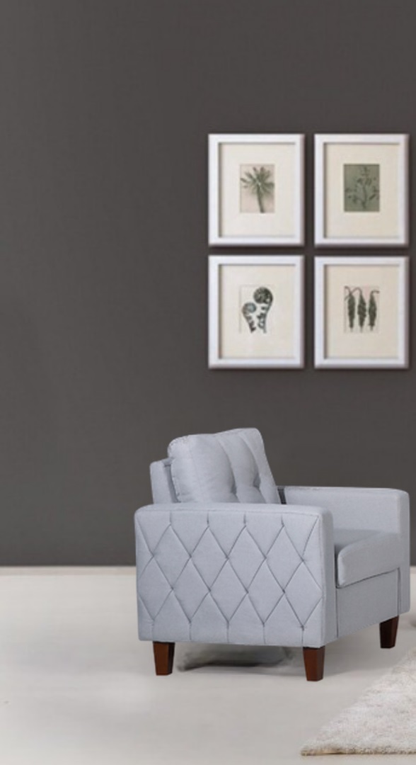 Celestia 32.87'' Linen Square Armchair