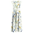 thumbnail image 5 of Robes d'Été pour les Femmes 2023 Causal Ourlet A-Ligne Fluide Smocké Mini Robe, 5 of 5