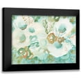 thumbnail image 1 of Lee, Judson 14x12 Black Modern Framed Museum Art Print Titled - Loose Teal Floral, 1 of 5