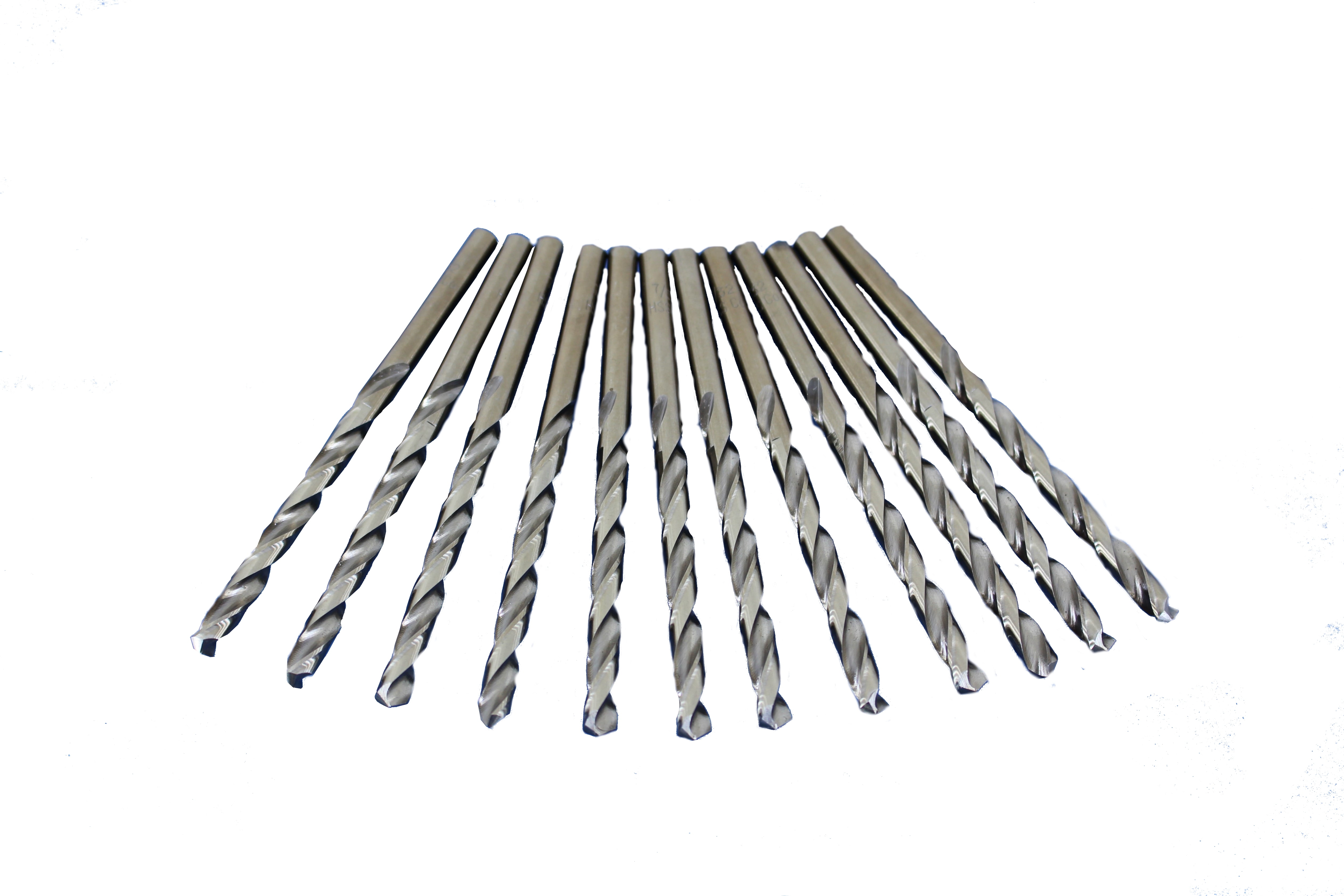 TEMO 12 pc 7/32 Inch Cobalt 135 Degree Jobber Drill Bit 3.75 Inch