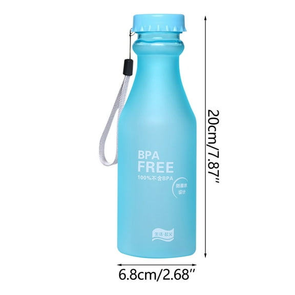 Shatter-Resistant Matte Tumbler 18oz, BPA-Free PC Material with Detachable Strap for Gym & Outdoor Use