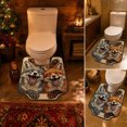 thumbnail image 5 of Sruoe U-Shaped Contoured Toilet Rugs for Bathroom, Wolf & Fox Print U‑Cut Microfiber Floor Mat 16x20 Inch, Soft Absorbent Non‑Slip Bathroom Decor Rug for Toilet Base Home Decor, 5 of 8