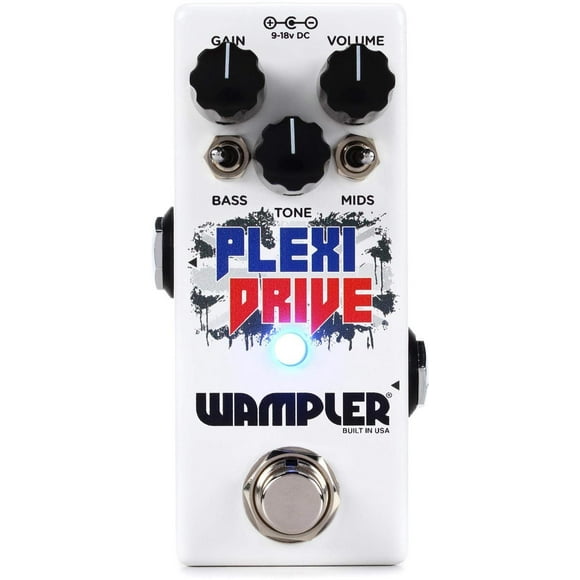 Wampler Plexi Drive Mini pedal de sobremarcha (PLEXIDRIVEMINI), color crema