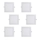 thumbnail image 4 of 12W 6pcs Empotrada tejado Luces Abajo Panel -Cuadrado Blanco cálido Macarena Luz de techo LED, 4 of 8