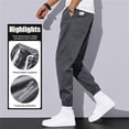 thumbnail image 4 of Pantalones Cargo para hombre, pantalón holgado de cintura elástica, informal, talla grande, L-3xl, primavera y verano, 4 of 4