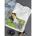 thumbnail image 3 of Borderline Paperwork T-Shirt Women -Wilfred Hildonen Designs, Female x-Large, 3 of 4