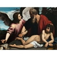 thumbnail image 3 of Giuseppe Vermiglio 14x11 Black Modern Framed Museum Art Print Titled - The Sacrifice of Isaac (C.1620), 3 of 5