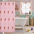thumbnail image 3 of Erosebridal Snowflake Waterproof Shower Curtain 72Wx78L Snow Bath Curtain, 3 of 5