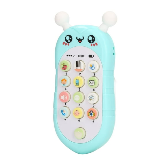 Mobile Phone Toy, Battery Powered Baby Phone Toy For Role Play Green With Lanyard,Yellow With Lanyard,Pink With Lanyard