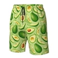 thumbnail image 4 of Fotbe Green Avocado Trajes de Baño Estampados para Hombre, Shorts de Verano de Secado Rápido, Ropa de Playa, Bañadores-XX-Large, 4 of 6