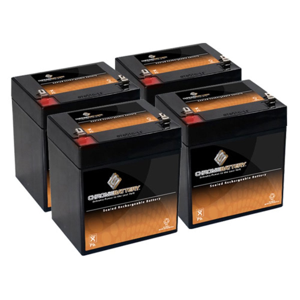 12V 4.5AH SLA Battery replaces pc1250 ub1250 ca1240 bp5-12 es4-12 (4 ...