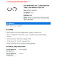 thumbnail image 2 of Rear Brake Shoe Set - Compatible with 1999 - 2005 Pontiac Grand Am 2000 2001 2002 2003 2004, 2 of 2