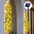 thumbnail image 1 of Luces de cadena al aire libre, luces de hadas Hoja de ratán artificial Luces LED con pilas Boda Navidad Decoración de jardín LED al aire libre, 1 of 5