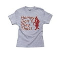 thumbnail image 1 of Homey Don't Play That - In Living Color Clown Girl's Cotton Youth Grey T-Shirt, 1 of 2