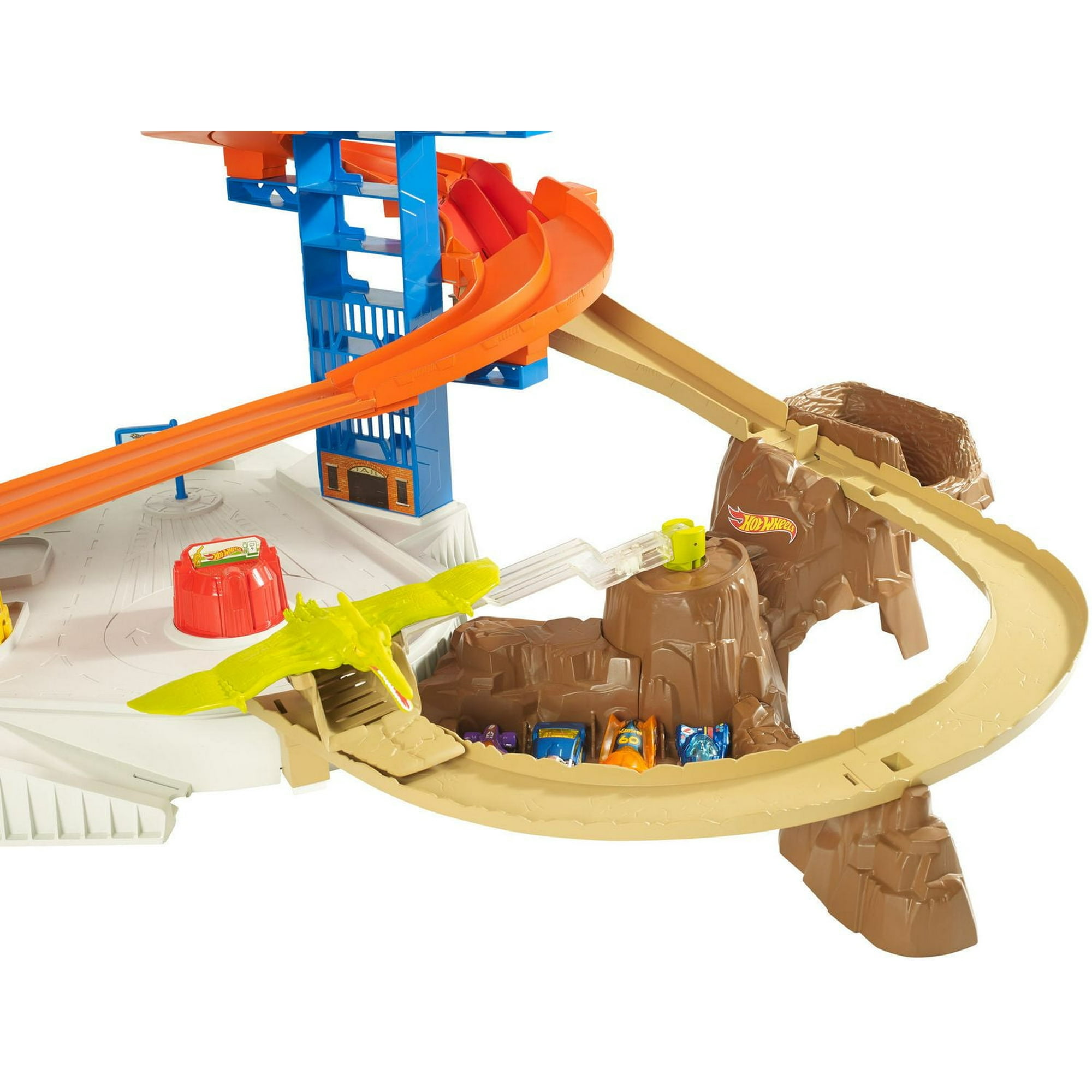 Hot Wheels スーパーアルティメットガレージ Hot Wheels Track Set with 4 1:64 Scale Toy Cars, Over 3-Feet