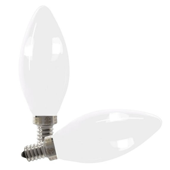 Feit Electric 21124 - BPCTF40950CAFIL/2/RP Decorative Chandelier Antique Filament LED Light Bulb