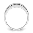 thumbnail image 2 of Auriga Fine Jewelry 925 Sterling Silver with 14K Rhodium-plated CZ Cluster Ring Size 7 for Women, 2 of 5