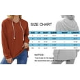 thumbnail image 6 of MOSHU Casual Hoodies for Women Loose Fit Drawstring Hooded Womens Sweatshirts Side Split Long SLeeve Shirts, 6 of 8