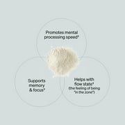 ONNIT Alpha BRAIN® Instant Nootropic Powder, Peach Flavor, 30 Servings