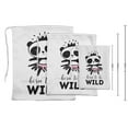thumbnail image 3 of Darling Souvenir White Born To Be Wild Birthday Party Supplies&nbsp;Drawstring Pouches&nbsp;Favor Bags 15 Pieces, 3 of 5