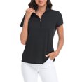 thumbnail image 5 of LRD Women's Short Sleeve Golf Polo Shirts UPF 30 Polka Dots / Pink Aloha S, 5 of 6